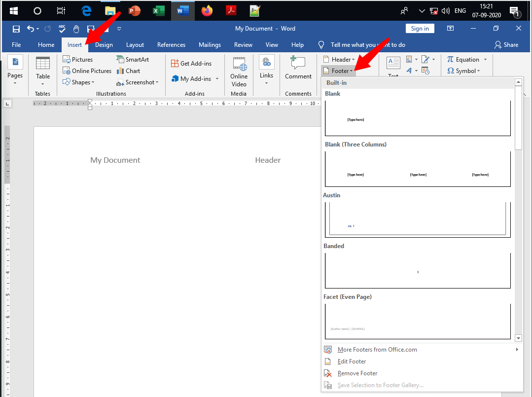 How to Add a Header and Footer in Word - OfficeBeginner