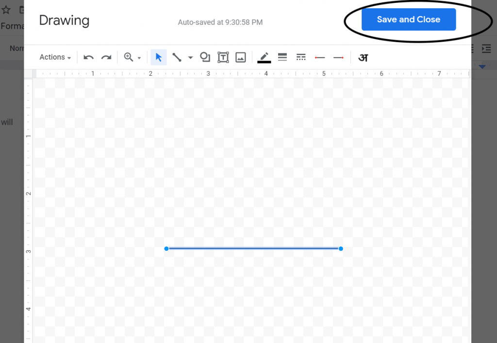 how to make a line in google docs for resume