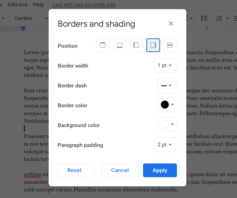 How To Place A Vertical Line In Google Docs