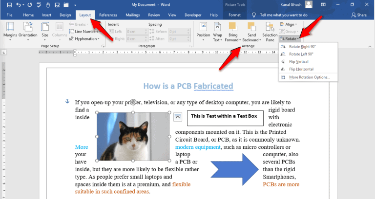 How to Mirror or Flip an Image in MS Word - OfficeBeginner