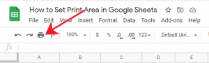 How to Set Print Area in Google Sheets - OfficeBeginner