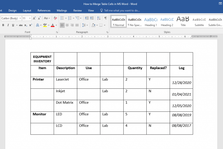 How To Merge Table Cells In Ms Word Officebeginner 4906