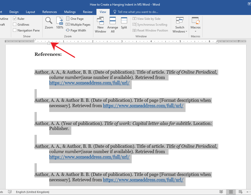 How To Get Rid Of Hanging Indent In Word