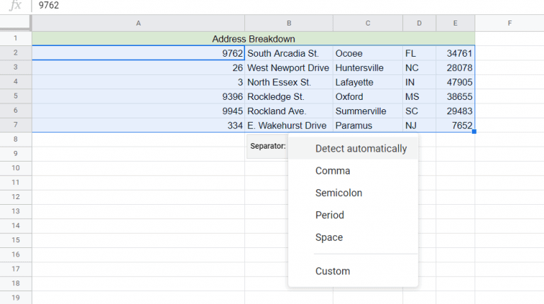 How to Create Split Cells in Google Sheets - OfficeBeginner