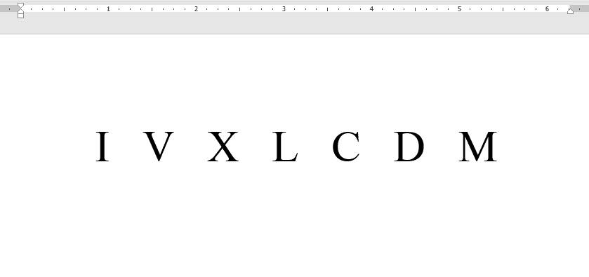 How To Write Roman Numbers In Word 2013