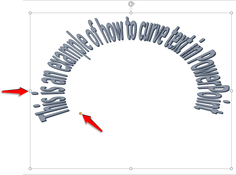 How To Make Text Curve In Powerpoint