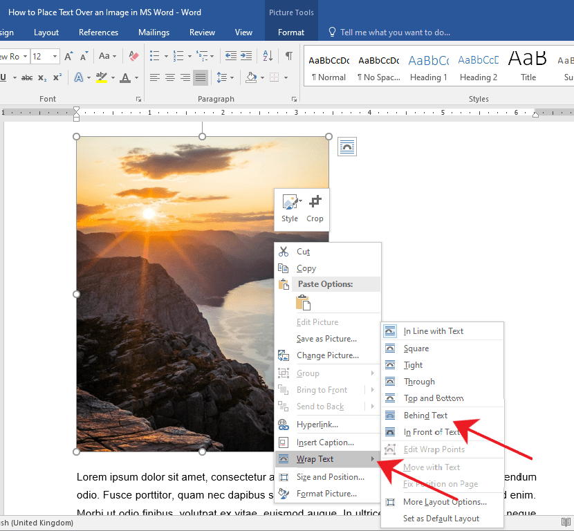 how-to-place-text-over-an-image-in-word