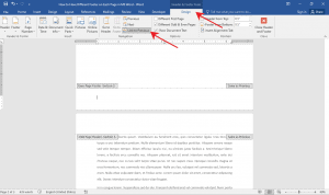 How to Have a Different Footer on Each Page in MS Word - OfficeBeginner