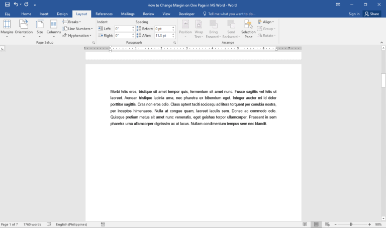 how to decrease indent in word - youtube Images High... How to Change Margin on One Page in MS Word - OfficeBeginner