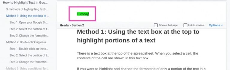 How to have different headers on each page in Google Docs - OfficeBeginner