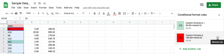 How to Highlight the Highest and Lowest Values in Google Sheets ...
