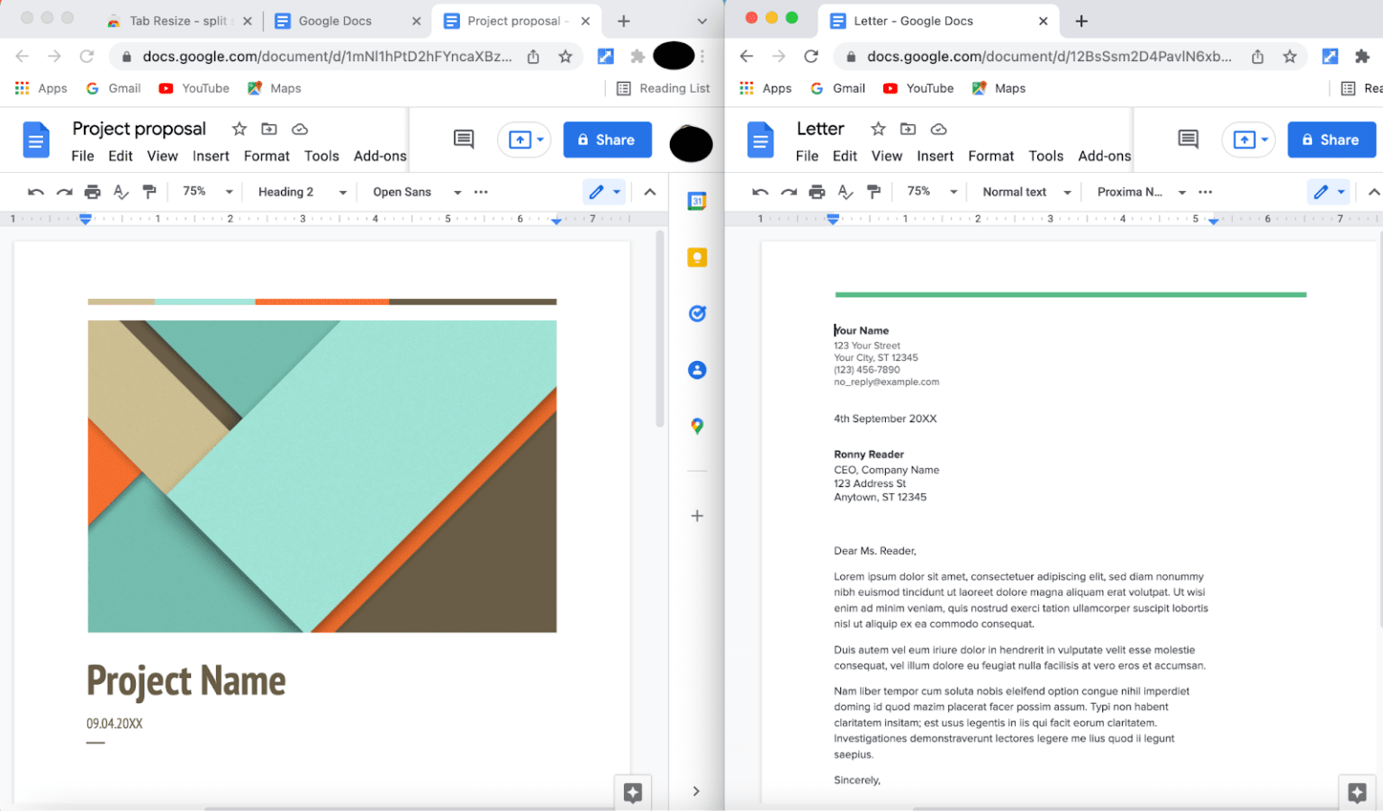 How to view two pages side by side in Google Docs - OfficeBeginner