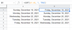 How to sort by date in Google Sheets - OfficeBeginner image.