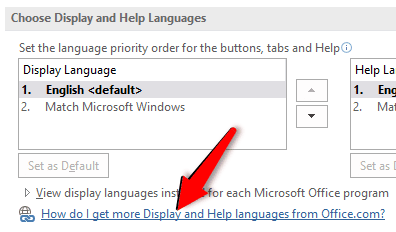 how to change default language in powerpoint presentation