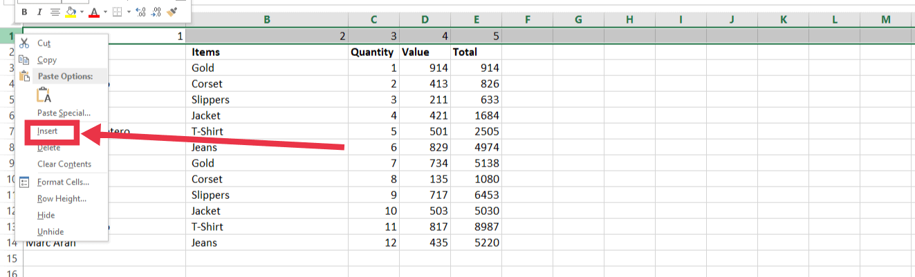 How to Move a Column in MS Excel - OfficeBeginner
