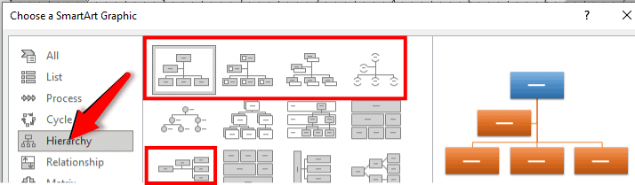 ms word chart assignment