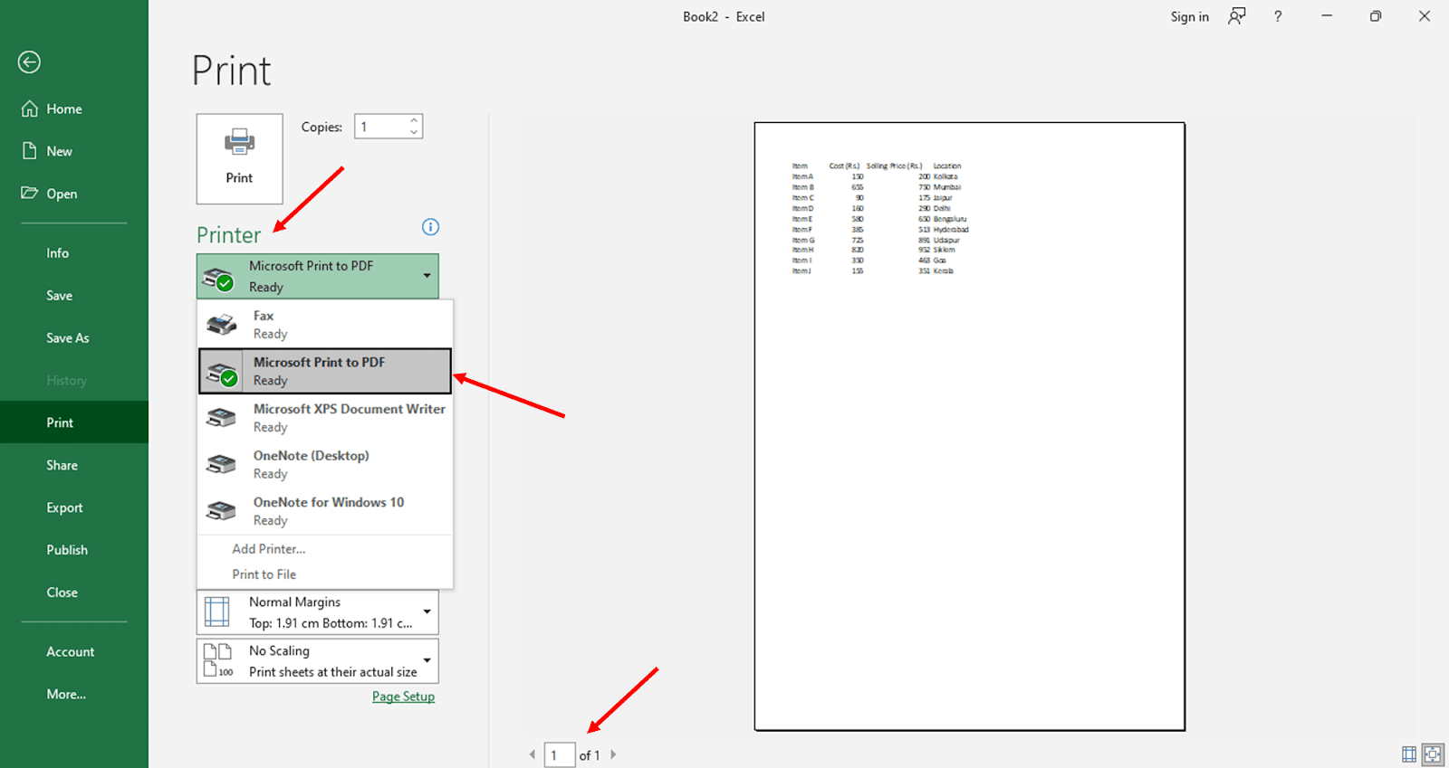 How to Print an Entire Workbook in MS Excel - OfficeBeginner