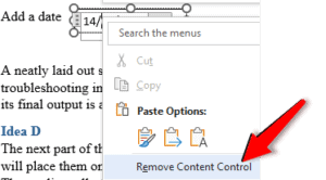 How to Add Content Control in MS Word - OfficeBeginner