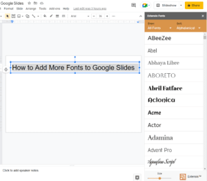 How to Add More Fonts to Google Slides - OfficeBeginner