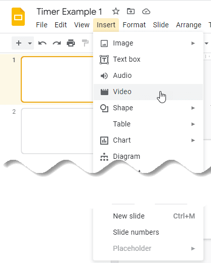 google presentation slide timer