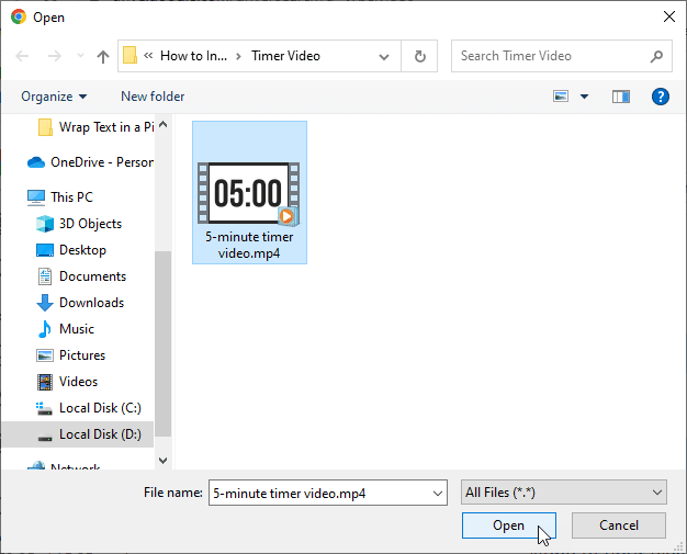 google slide presentation timer