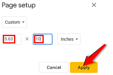 how to make google slides presentation portrait