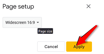 how to make google slides presentation portrait